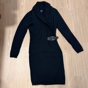 Lauren Ralph Lauren Ribbed Black Sweater